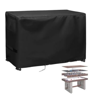 Imagem de Guisong Capa de mesa multijogos para mesas de jogos combo 4 em 1 Scpoloco, capa de mesa de pingue-pongue para máquina de fliperama de mesa, capas contra poeira para noite de jogos em família, 142 x 74