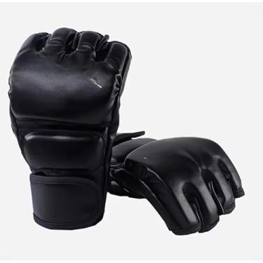 Imagem de Luva de Profissional – Luvas para Treino e Luta Muay Thai, Kickboxing e Artes Marciais, Alta Proteção e Conforto(Preto (PAR))