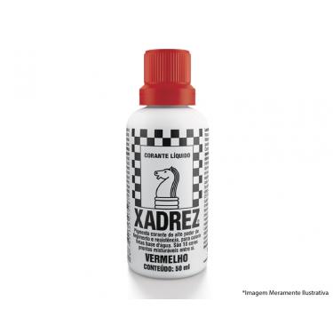 Imagem de Corante Liq Xadrez Extra 50Ml Vermelho c/12pcs