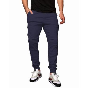 Imagem de Calça Jogger Plus Size Sarja Masculina Skinny Com Punho S01plus - Wook
