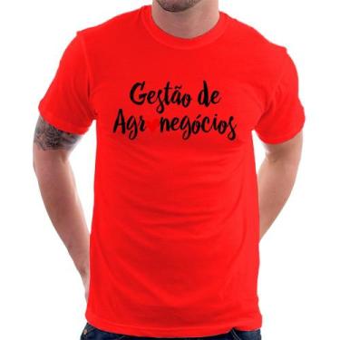 Imagem de Camiseta Gestão de agronegócios por amor - Foca na Moda, Vermelho, M