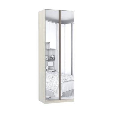 Imagem de Guarda Roupa 2 Portas Com Cabideiro E Espelho 80Cm Prime Plus Luciane Móveis