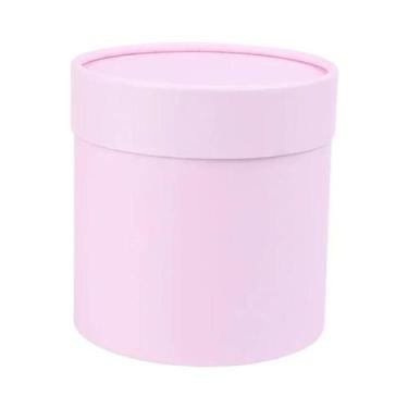 Imagem de Caixa De Presente Redonda De Papelão 12x12cm Para Casamento, Festa, Em