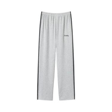 Imagem de Calças De Pijama De Algodão Para Adultos, Estilo Xadrez, Confortáveis 