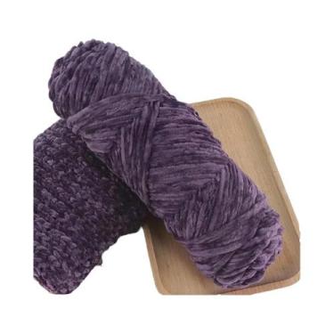 Imagem de Fio De Veludo Chenille Macio 95g Lã Misturada Para Tricô De Cachecol, 