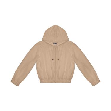 Imagem de Jaqueta Juvenil Minty Em Pelo Safira Com Capuz Feminina-Feminino