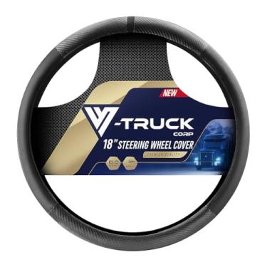 Imagem de Capa de volante tamanho 45,7 cm de couro sintético SEMI Truck