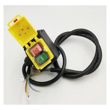 Imagem de HCK3 250V 16/6A IP54 Interruptor de botão eletromagnético liga/desliga interruptores de botão para cortar máquinas de madeira DWBPGVUN