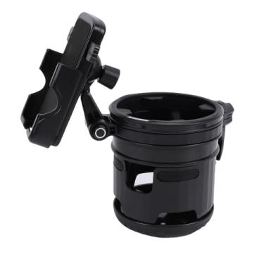 Imagem de SPYMINNPOO Suporte de Copo para Carrinho, Rotação de 360 ​​graus, Dobrável, Universal, Suporte para Garrafa de água Com para Telefone, para Cadeira de Rodas de Bicicleta