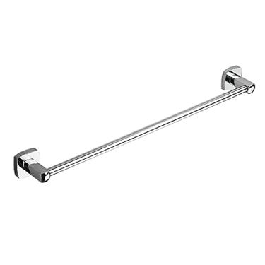 Imagem de Toalheiro de chuveiro de cobre espesso para banheiro, base quadrada engrossar haste dupla barra de toalha de pólo único, armazenamento e organização para toalhas, toalhas de banho/70 cm/-pequeno