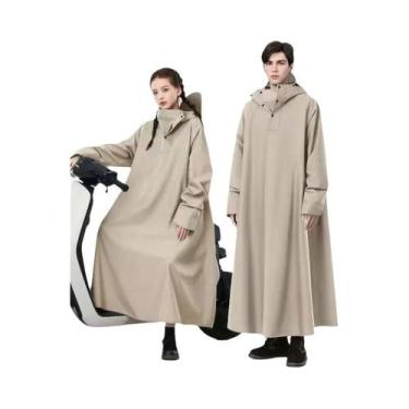 Imagem de Capa De Chuva Unissex Impermeável Oxford Reforçada Com Capuz Para Moto
