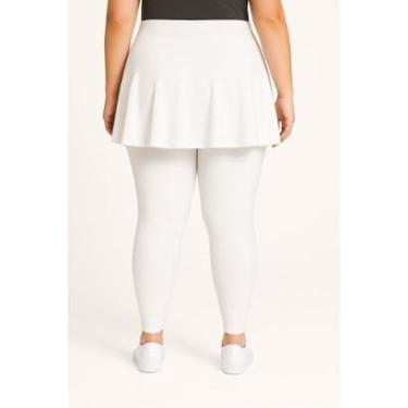 Imagem de Calça Legging E Saia Babado Em Plus Size Tapa BumBum WOLFOX Em Suplex-Feminino