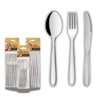 Imagem de Faqueiro de Talheres Ogma 36 Peças Aço Inox Gourmet Mix