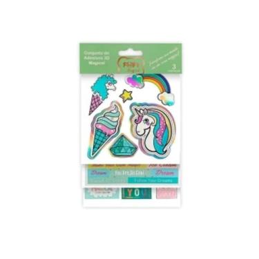 Imagem de Adesivos 3D Magical Holografico Unicornio