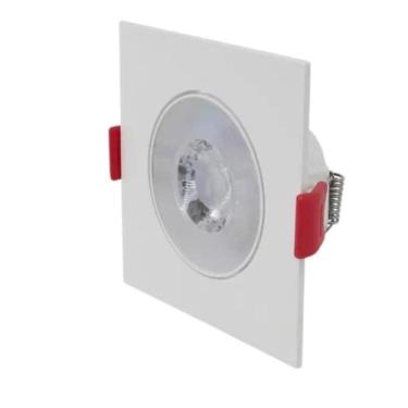 Imagem de Spot Led 7w Quadrado Embutir 6500k Branco Frio Bivolt - Embuled