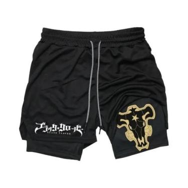 Imagem de Shorts De Ginástica 2 Em 1 De Secagem Rápida Para Homens, Para Treino,