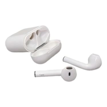 Imagem de Headset Bluetooth Branco TWS Estojo Incluso Conexão Rápida