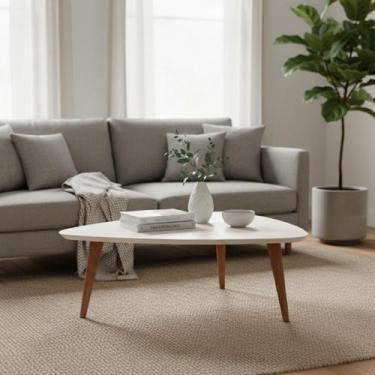 Imagem de Mesa de Centro Triangular Utopia Baixa 85 cm Sala de Estar - Província