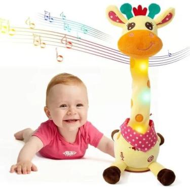 Imagem de Brinquedos elétricos de girafa que podem balançar, cantar, dançar, emi