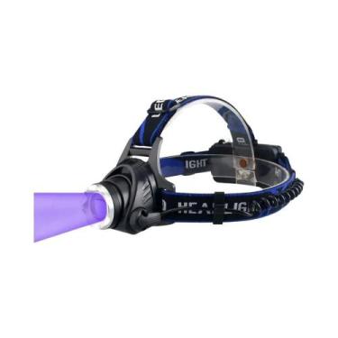 Imagem de Lanterna De Cabeça LED Verde Com Luz Vermelha, Tática E Zoomável Para 