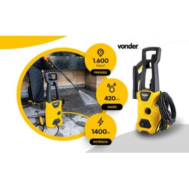 Imagem de Lavadora De Alta Pressão LAV 1600, 1.600 lbf/pol² Vonder, 110V