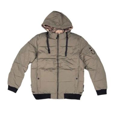 Imagem de Jaqueta Masculina Puffer Dupla Face Bobojaco com Gorro Removível MC-30