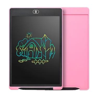Imagem de Lousa Mágica Digital Lcd Rosa De 10" Desenhe E Anote Botão De Apagar Tablet Desenho
