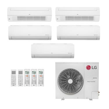 Imagem de Ar-Condicionado Multi Split Inverter LG 48.000 (1x Evap HW 9.000 + 2x Evap HW 12.000 + 2x Evap Cassete 1 Via 18.000) Só Frio 220V								