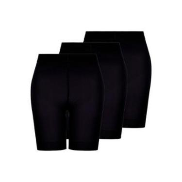 Imagem de Kit com 3 Shorts Feminino Modelador Up Line Loba 5690-003-Feminino