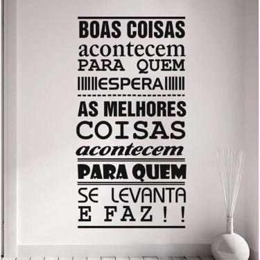 Imagem de Adesivo Decorativo De Parede Com Frases Boas