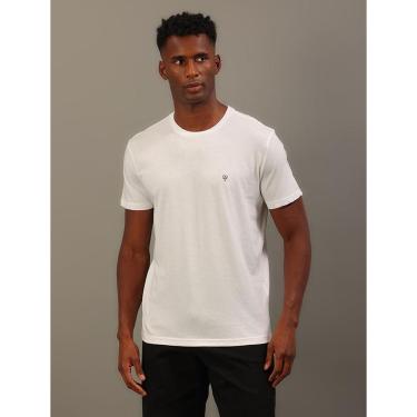 Imagem de Camiseta Masculina Estampa Ômega No Peito Calvin Klein Jeans - Branco-Masculino