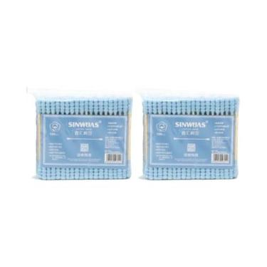 Imagem de Cotonetes De Bambu Para Bebês Com Hastes De Madeira Macias, Caixa Com 