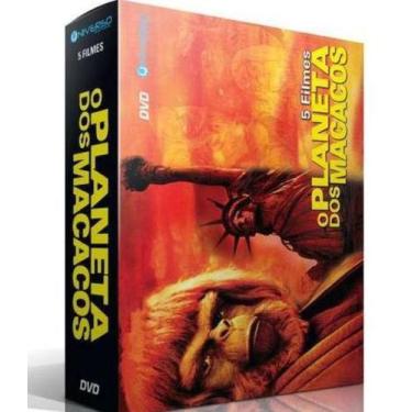 Imagem de Box DVDs O Planeta Dos Macacos - 5 Filmes - Original - ÁGATA