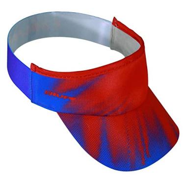 Imagem de Viseira para Corrida Hupi Tuna Azul e Vermelho, Cor: Vermelho
