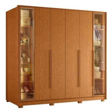Imagem de Guarda Roupas Casal Reflecta Com Led 6 Portas 4 Gavetas Monterrey Made