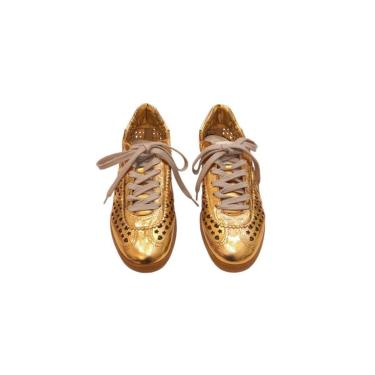 Imagem de Tênis em Couro Dourado Vicenza-Feminino