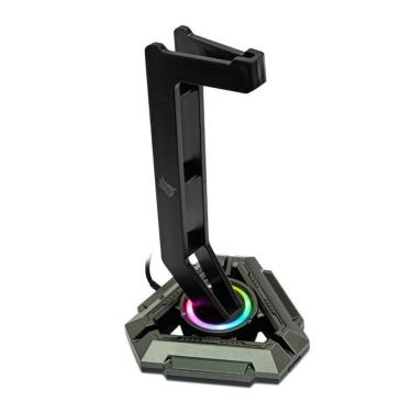 Imagem de Suporte Para Headset Pichau PhantomRest RGB USB Preto - PCH-PHTR-BL01