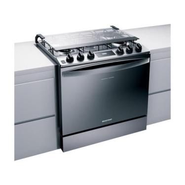 Imagem de Fogão Brastemp 5 Bocas De Embutir Cor Inox Com Turbo Chama E Touch Tim