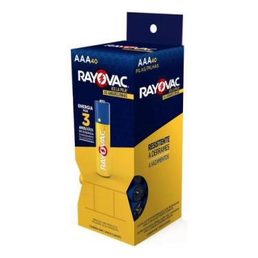 Imagem de Pilha Zinco Rayovac Palito Aaa Kit Com 40 Pilhas - 10 Cartel - Congrat