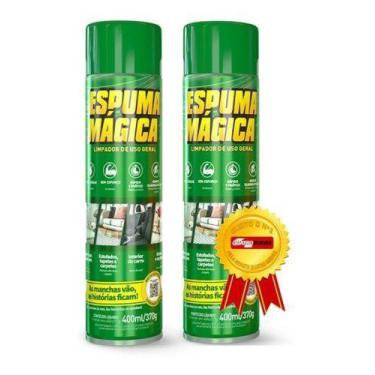 Imagem de Produto Para Limpar Sofá Banco Do Carro Espuma Mágica 2Un - Proauto