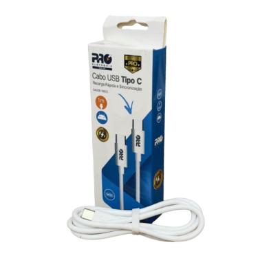 Imagem de Cabo USB para USB Tipo C 1M para Carregamento Rápido Até 60W com Revestimento em PVC Fl...