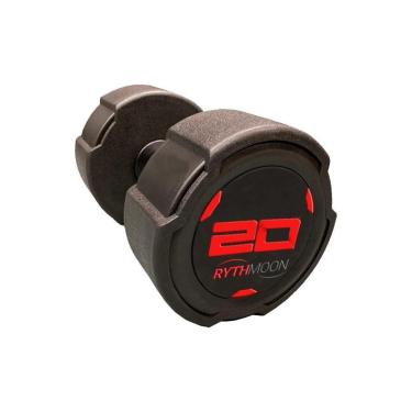 Imagem de Dumbbell Monobloco Pegada Recartilhada Inox 20kg Rythmoon-Unissex