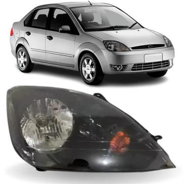 Imagem de Farol direito fiesta sedan 2003 04 05 06 2007 máscara negra - BBS