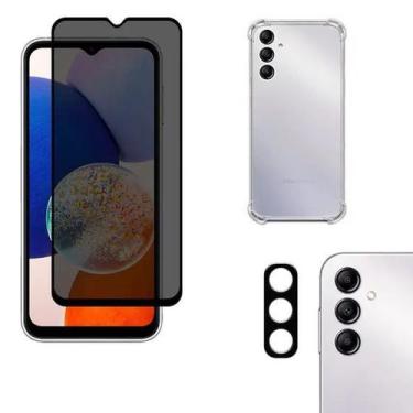 Imagem de Kit Película Privativa 3D + Capa Samsung Galaxy A14 5G + Câmera - MBOX