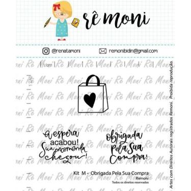 Imagem de Carimbo de Silicone LL - Obrigada Pela Sua Compra - Lilipop Carimbos