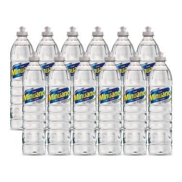Imagem de Kit 12 Detergente Minuano Lava Louças Clear 500ml