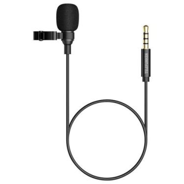 Imagem de Microfone de Lapela Telefunken para Smartphone, Câmera e Tablet, Preto