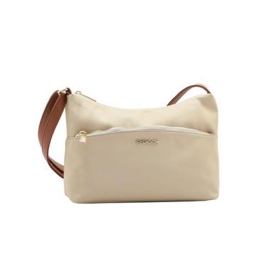 Imagem de Bolsa Chenson Feminina Nylon Microfibra Transversal 3184590, Bege