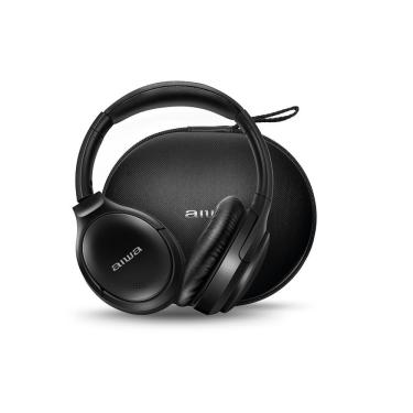 Imagem de Fone de Ouvido Aiwa AWS-HP-01-B com Cancelamento de Ruído Ativo Bluetooth 5.0 Bivolt