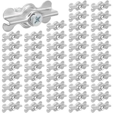 Imagem de Conjunto de Presilhas Flush Blulu 4,3 x 1,9 cm em Aço Liga, 48 Peças